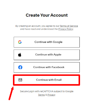 Create Your Account 