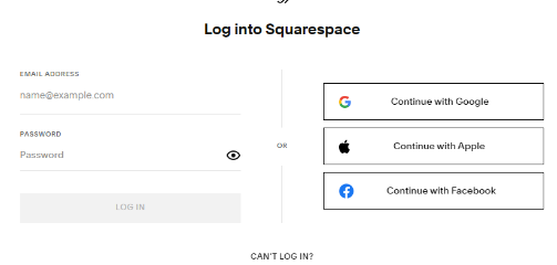 Log In To Your Squarespace Account